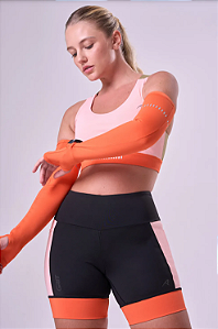 MANGUITO T. A. COAT COM ABERTURA PARA RELOGIO E DEDEIRA IND LARANJA ENERGIA
