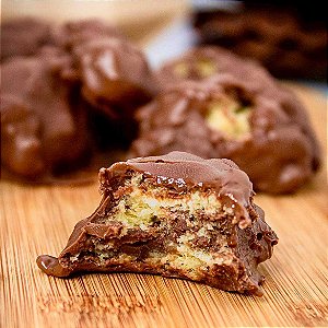Chocotone Bites Low Carb com cobertura de Chocolate Belga - 6 unidades (Sem Açúcar, Glúten e Lactose)