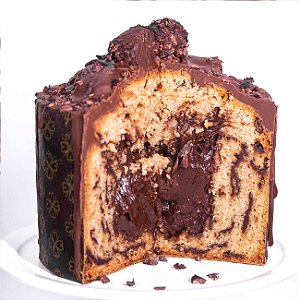 Chocotone Fit recheado com Trufa Belga, com gotas de Chocolate Belga (Low Carb, Sem Açúcar) – 1kg