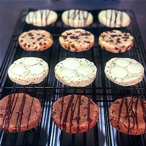Kit 12 Cookies Fit Low Carb Sem Açúcar com Whey
