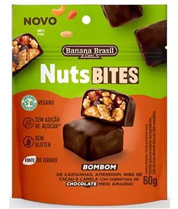 Bombom Vegano Nuts Bites Pacote 60g