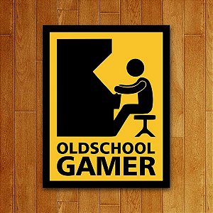 Placa Decorativa Oldschool Gamer
