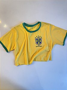 Camiseta Cropped Brasil
