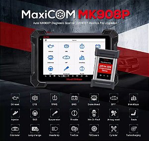 Autel maxicom mk908p profissional scanner automotivo