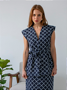 Colete Denim Bordado