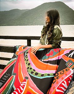 Kit Wild Bananas | canga + beach pillow