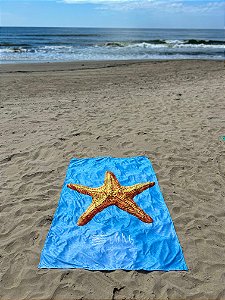 Kit Estrela do Mar Pocket - canga + beach pillow
