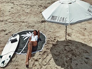 Kit Coqueiro Musgo - canga + beach pillow