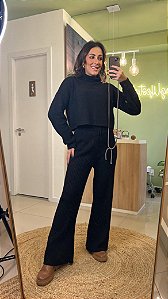 Conjunto Comfy de Tricot - Preto | Tam. U