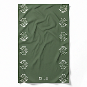 Kit Olive Shell Pocket - Canga + Beach Pillow