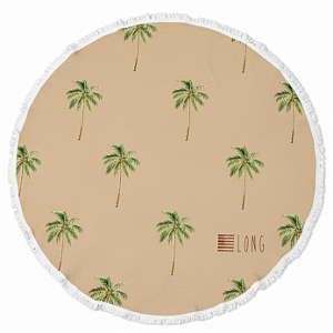 Kit Coqueiro Nude - Canga Redonda + Beach Pillow