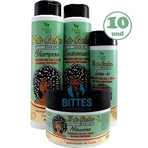 10 Kit Tô de Cachos Hábito Brasil Cosméticos Memorizador de Cachos