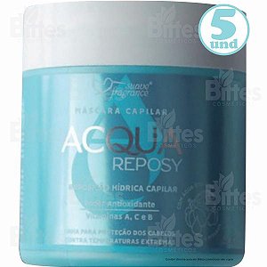 5 Máscara Capilar Acqua Reposy Suave Fragrance Cosméticos Hidratação Atacado