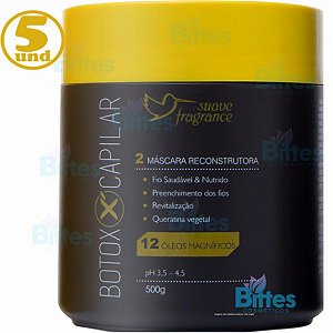 5 Máscara Reconstrutora B.Tox Suave Fragrance Cosméticos Atacado