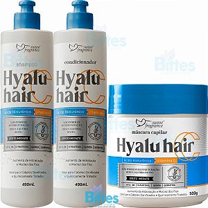 Kit Capilar Hyalu Hair Suave Fragrance Ácido Hialurônico + Vitamina C