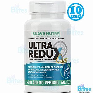 10 Cápsulas Ultra Redux Suave Nutry Queima de Gordura Atacado