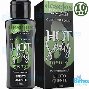 10 Óleo Hot de Menta Suave Fragrance Erótico que Esquenta Atacado