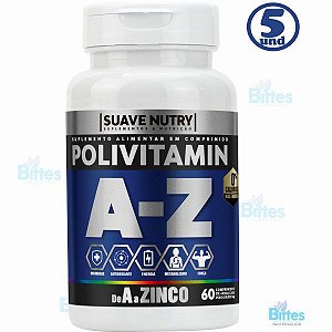 5 Polivitamin Suave Nutry A-Z mais Imunidade e Energia Atacado