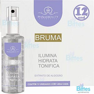 12 Bruma Phállebeauty Cosméticos Fixador Prata com Brilho Atacado