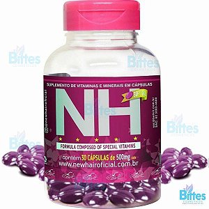 Suplemento NH de Vitaminas e Minerais Cabelo, Unha e Pele