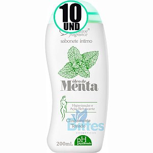 10 SABONETE ÍNTIMO MENTA SUAVE FRAGRANCE COSMÉTICOS AÇÃO REFRESCANTE ATACADO