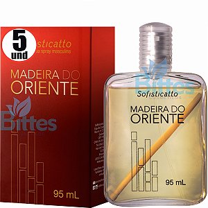 5 COLÔNIA MADEIRA DO ORIENTE SOFISTICATTO COSMÉTICOS AMADEIRADA ATACADO