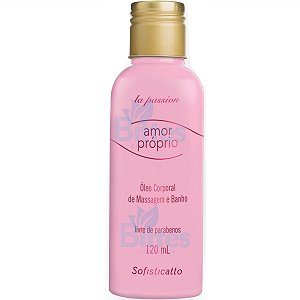 ÓLEO PARA MASSAGEM AMOR PRÓPRIO SOFISTICATTO COSMÉTICOS SEXSHOP