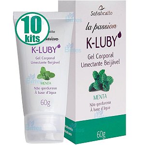 10 GEL CORPORAL K-LUBY SOFISTICATTO COSMÉTICOS MENTA BEIJÁVEL ATACADO