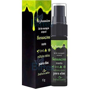 GEL DE MASSAGEM CORPORAL MENTA SOFISTICATTO SEXSHOP