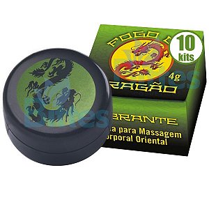 10 POMADA MASSAGEADORA FOGO DE DRAGÃO SOFISTICATTO VIBRANTE ATACADO