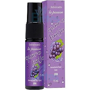 10 AROMATIZANTE BUCAL SPRAY UVA SOFISTICATTO QUERO BEIJO ATACADO