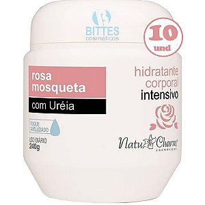10 Creme Rosa Mosqueta Natu Charm Hidratante Corporal Atacado