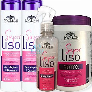 Kit Botox Super Liso Toollon Cosméticos + Spray Liso Mágico
