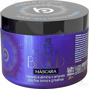 Máscara Power Blond Hábito Cosméticos Neutraliza Amarelado do Loiro