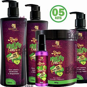 5 Kit Amla Hábito Cosméticos Malemolência com Vitamina C Atacado