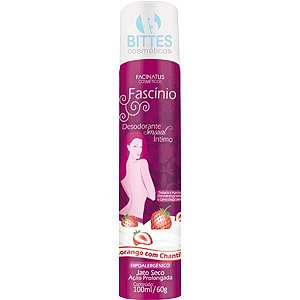Desodorante Facinatus Cosméticos Sensual Íntimo Morango com Chantile