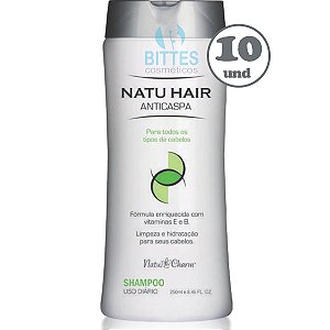 10 Shampoo Anti Caspa Natu Hair Natu Charm Cosméticos Atacado