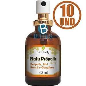 10 Spray Bucal Natu Própolis Natubelly Cosméticos Bom Hálito Atacado