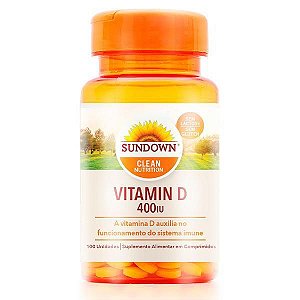 Vitamina D3 400UI Sundown 100 Comprimidos