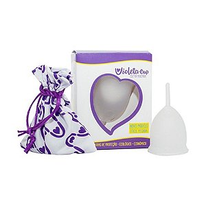 Coletor Menstrual Violeta Cup Transparente Tipo A