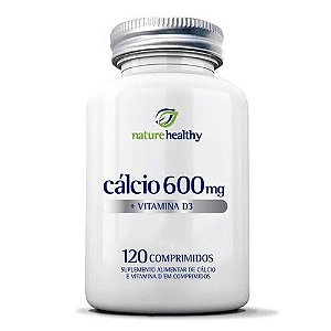 Cálcio 600 + Vitamina D3 200UI Nature Healthy 120 Comprimidos