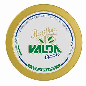 Pastilha Valda Classic com 50g