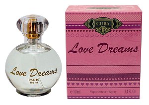 Perfume Feminino Cartonagem Love Dreams Cuba 100mL