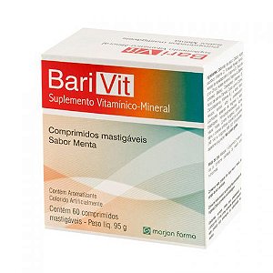 Barivit Sabor Menta 60 Comprimidos Mastigáveis