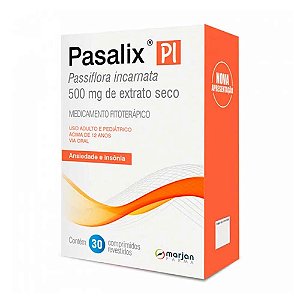 Pasalix PI 500mg com 30 comprimidos