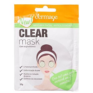 Máscara Facial Antioleosidade Dermage Clear Mask com 10g