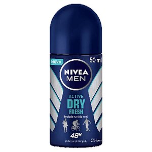 Desodorante Masculino Rollon Nivea Men Active Dry Fresh 50ml