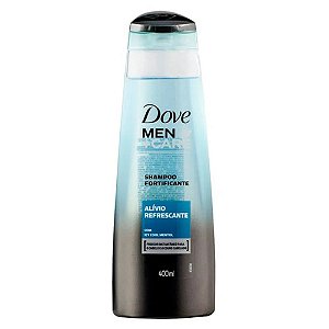 Shampoo Dove Men Fortificante Alívio Refrescante Com Icy Cool Mentol 400ml