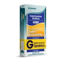 Naproxeno Sódico 550mg Germed Génerico 20 Comprimidos Revestidos