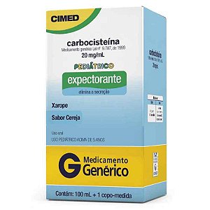 Carbocisteína Pediátrico 20mg Xarope 100ml Cimed Genérico